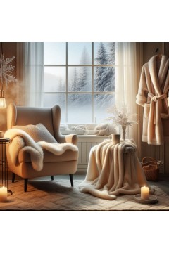 Как выбрать самый теплый плед и флисовый халат на зиму