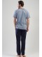 Піжама чоловіча штани футболка короткий рукав Vienetta Secret 000000-1