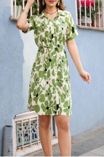 Жіночий халат на ґудзиках короткий рукав штапель Jen 05104