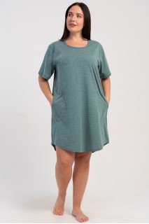 Ночная рубашка женская короткий рукав с карманами Vienetta Secret 090000-3 Ночная рубашка женская короткий рукав с карманами Vienetta Secret 090000-3