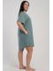 Ночная рубашка женская короткий рукав с карманами Vienetta Secret 090000-3