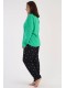 Жіноча піжама штани кофта довгий рукав Vienetta Secret 094052