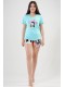 Піжама жіноча шорти футболка короткий рукав Vienetta Secret 100230