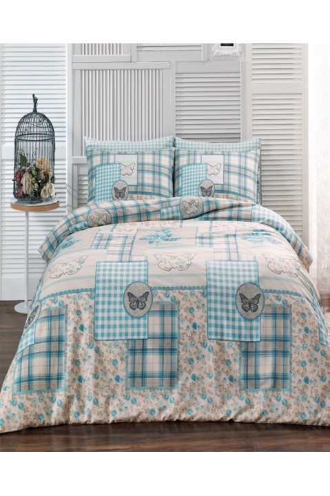 Комплект постільної білизни Floria turquoise TAC Floria turquois