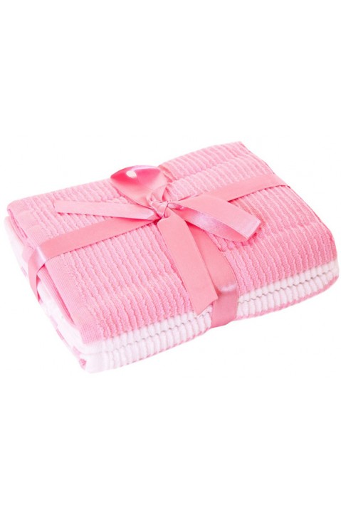 Набір кухонних махрових рушників 3 в 1 TAC kp pink