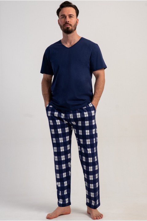 Піжама чоловіча штани з кишенями короткий рукав Vienetta Secret 117303