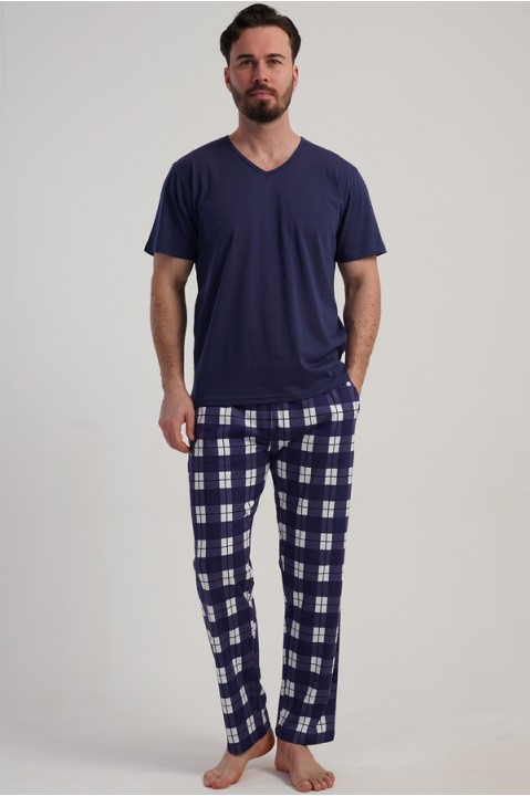 Піжама чоловіча штани з кишенями короткий рукав Vienetta Secret 127303