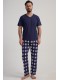Піжама чоловіча штани з кишенями короткий рукав Vienetta Secret 127303