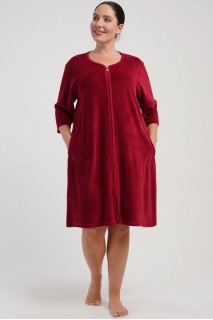 Халат женский на молнии 3/4 рукав с карманами Vienetta Secret 140000-5 Халат женский на молнии 3/4 рукав с карманами Vienetta Secret 140000-5