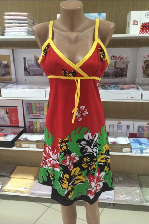 Нічна сорочка жіноча на бретелях Bella Linda r67