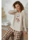 Пижама женская штаны на резинке кофта длинный рукав Sevim 14991