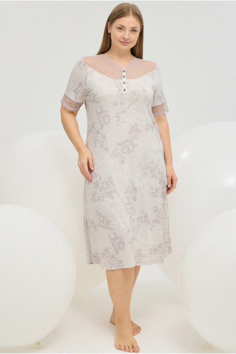 Ночная рубашка женская короткий рукав Sevim 16764