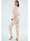 Пижама женская штаны на манжетах кофта длинный рукав Sevim 17074