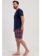 Піжама чоловіча шорти з кишенями короткий рукав Vienetta Secret 177308
