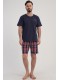 Піжама чоловіча шорти з кишенями короткий рукав Vienetta Secret 177308