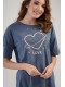 Ночная рубашка женская короткий рукав Vienetta Secret 190000-2
