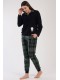 Піжама жіноча штани на манжетах кофта довгий рукав флісова Vienetta Secret 200357