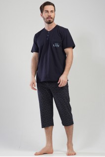 Пижама мужская капри футболка короткий рукав Vienetta Secret 240000-11