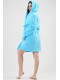 Халат женский длинный рукав с капюшоном на запах софт Vienetta Secret 150000-5