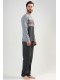 Пижама мужская штаны кофта длинный рукав Vienetta Secret 210000-4