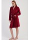 Халат жіночий довгий велюровий рукав на запах з поясом Vienetta Secret 210000-6