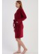 Халат жіночий довгий велюровий рукав на запах з поясом Vienetta Secret 210000-6