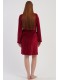 Халат жіночий довгий велюровий рукав на запах з поясом Vienetta Secret 210000-6