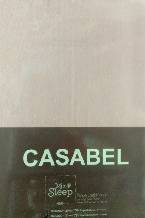 Простирадло на гумці двоспальне 160x200 Casabel cas12s