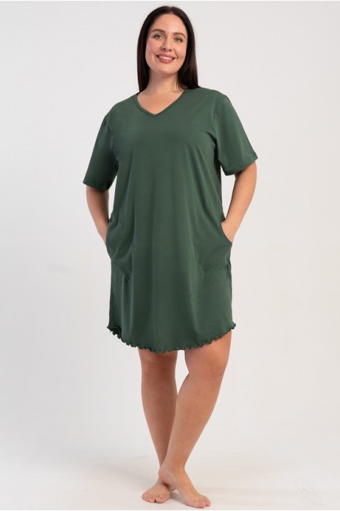 Ночная рубашка женская короткий рукав с карманами Vienetta Secret 230000-4