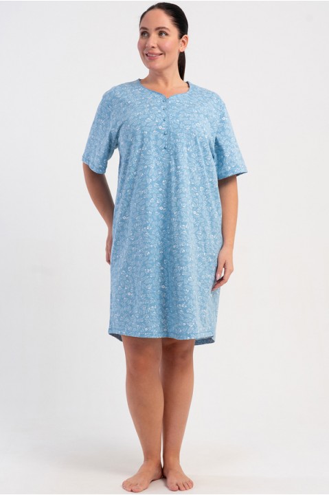 Ночная рубашка женская короткий рукав на пуговицах Vienetta Secret 230111