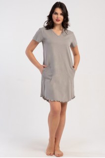 Ночная рубашка женская короткий рукав с карманами Vienetta Secret 240000-12