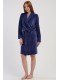 Халат жіночий велюровий довгий рукав на запах із поясом Vienetta Secret 242126
