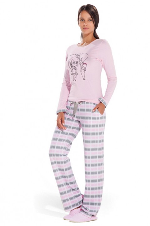 Пижама женская брюки длинный рукав Hays 2046