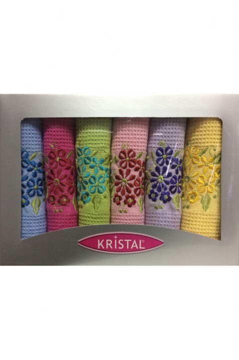 Набір кухонних рушників 6 в 1 вафельний розмір 30х50 Kristal kt19