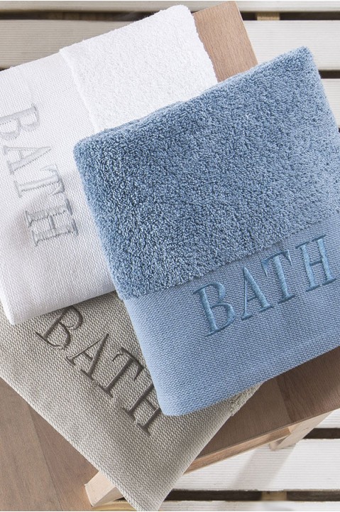 Рушник махровий 85x150 синій Linens Bath Nakis Blue