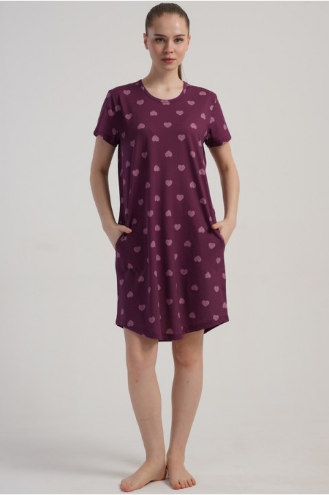 Ночная рубашка женская короткий рукав с карманами Vienetta Secret 297345