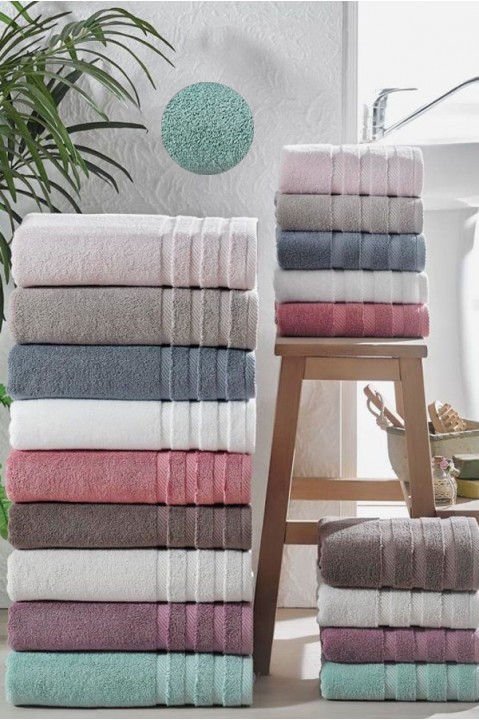 Рушник махровий для ванної 70х140 ментоловий Linens Moena Mint