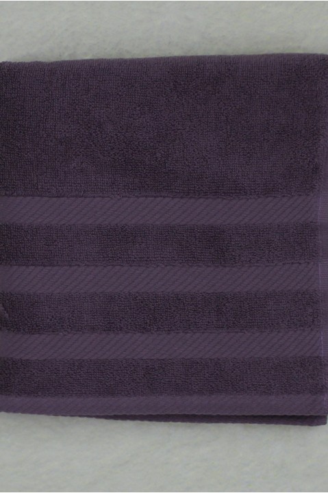 Рушник махровий для ванної 50х90 фрезовий Linens Moena Orkide
