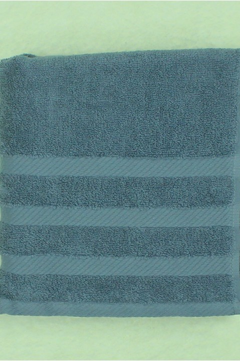 Рушник махровий для ванної 50х90 синій Linens Moena Blue