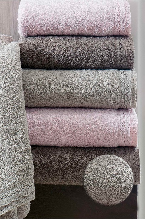 Рушник махровий для ванної 70x140 оливковий Linens Denny cakil