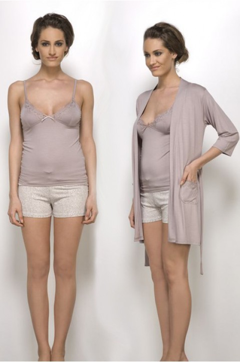 Комплект жіночий трійка халат і піжама Hays 2536