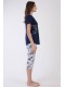 Пижама женская капри футболка короткий рукав Vienetta Secret 361427