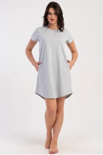 Ночная рубашка женская короткий рукав с карманами Vienetta Secret 080000-6