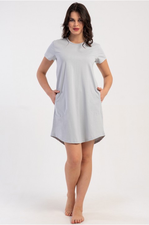 Ночная рубашка женская короткий рукав с карманами Vienetta Secret 080000-6