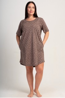 Ночная рубашка женская короткий рукав с карманами Vienetta Secret 370866