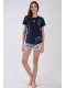 Піжама жіноча шорти футболка короткий рукав Vienetta Secret 371427