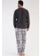 Пижама мужская штаны кофта длинный рукав флисовая Vienetta Secret 380188