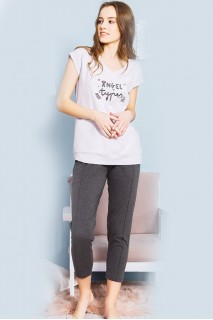Жіноча піжама штани 7/8 футболка короткий рукав Vienetta Secret 570000-1
