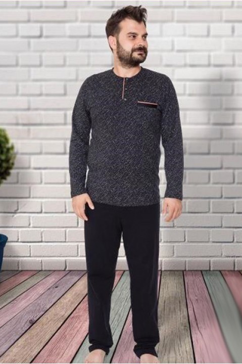 Піжама чоловіча брюки кофта довгий рукав Hallmark 93955