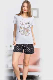 Пижама женская шорты футболка короткий рукав Vienetta Secret 841462